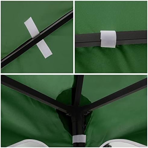 Gazebo Replacement Canopy Roof - Double Tiered Canopy Cover, 10x10 FT (Blackish Green) in 10x10 FT, alternate view 3