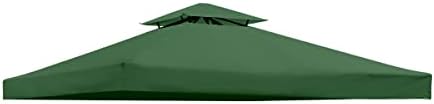 Gazebo Replacement Canopy Roof - Double Tiered Canopy Cover, 10x10 FT (Blackish Green) in 10x10 FT, alternate view 5