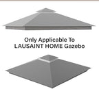 Gazebo Replacement Canopy Top 12'x12', Removable Vented Double Top Cover, UV-Protected, 100% Polyester, for, alternate view 2