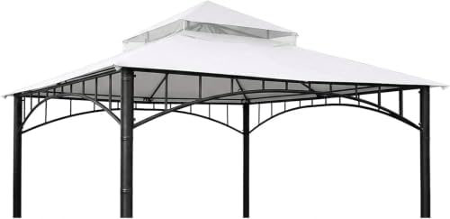 Gazebo Replacement Canopy Top for Target Madaga Gazebo Model L-GZ136PST (White) in White