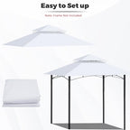 Gazebo Replacement Canopy Top for Target Madaga Gazebo Model L-GZ136PST (White) in White, alternate view 4