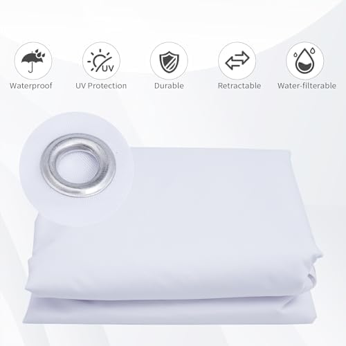 Gazebo Replacement Canopy Top for Target Madaga Gazebo Model L-GZ136PST (White) in White, alternate view 5