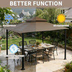 Gazebo Replacement Cover 10x10 FT Canopy Top in 10x10 FT, alternate view 4