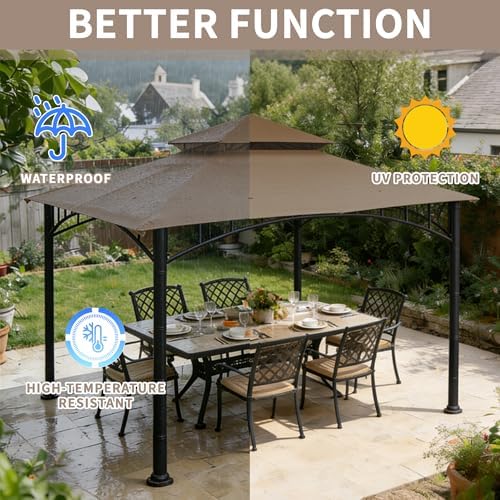Gazebo Replacement Cover 10x10 FT Canopy Top in 10x10 FT, alternate view 4