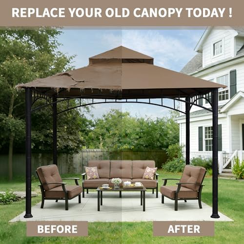 Gazebo Replacement Cover 10x10 FT Canopy Top in 10x10 FT, alternate view 6