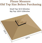 Gazebo Replacement Cover Compatible with Target Madaga 10x10 Gazebo Model L-GZ136PST L-GZ136PST-2/7/9 and Havana, alternate