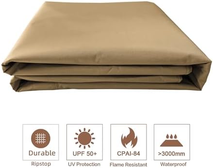 Gazebo Replacement Cover Compatible with Target Madaga 10x10 Gazebo Model L-GZ136PST L-GZ136PST-2/7/9 and Havana, alternate