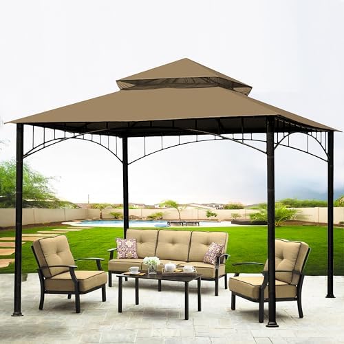 Gazebo Replacement Cover Compatible with Target Madaga 10x10 Gazebo Model L-GZ136PST L-GZ136PST-2/7/9 and Havana, alternate