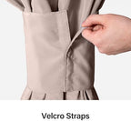 Gazebo Replacement Privacy Curtains 10'x10' with Zipper and 4-Panels Side Wall Universal Replacement for, alternate view 6