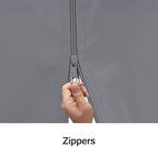 Gazebo Replacement Privacy Curtains 10'x10' with Zipper and 4-Panels Side Wall Universal Replacement for, alternate view 4