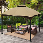 Gazebo Replacement Top for Lowe's Allen Roth #GF-12S004B-1, Beige in Beige, alternate view 2