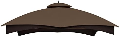 Gazebo Replacement Top for Lowe's Allen Roth #GF-12S004B-1, Brown in Brown