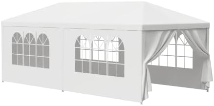 Gazebo Tent, Outdoor Canopy Shelter with Removable Sidewalls and Windows, Waterproof Heavy Duty Canopy for