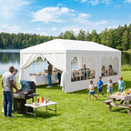 Gazebo Tent, Outdoor Canopy Shelter with Removable Sidewalls and Windows, Waterproof Heavy Duty Canopy for, alternate view 2