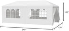 Gazebo Tent, Outdoor Canopy Shelter with Removable Sidewalls and Windows, Waterproof Heavy Duty Canopy for, alternate view 3
