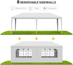 Gazebo Tent, Outdoor Canopy Shelter with Removable Sidewalls and Windows, Waterproof Heavy Duty Canopy for, alternate view 5