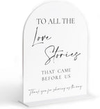Generations Of Love Wedding Sign, White Arch Acrylic Wedding Sign, Wedding Signs for Ceremony and Reception
