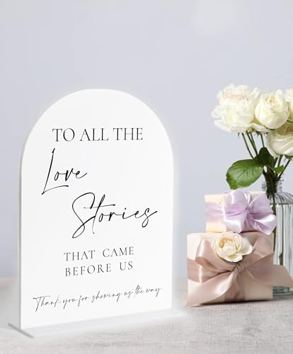 Generations Of Love Wedding Sign, White Arch Acrylic Wedding Sign, Wedding Signs for Ceremony and Reception, alternate view 2