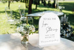 Generations Of Love Wedding Sign, White Arch Acrylic Wedding Sign, Wedding Signs for Ceremony and Reception, alternate view 4