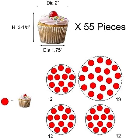 GENMOUS 4 Tiered Beaded Cake and Cupcake Stand Combo for Birthday Party Decor, Rustic Wooden Cupcake Tower, alternate view 4