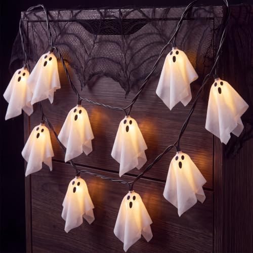 Ghost String Lights, 8.5FT 10 LED Plug-in Lights