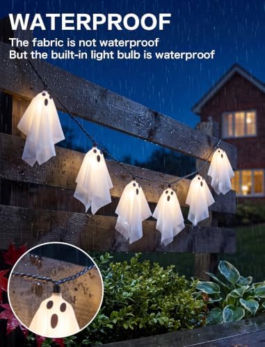 Ghost String Lights, 8.5FT 10 LED Plug-in Lights, alternate view 4