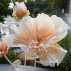 Giant Artificial Flower Decor, Oversized Gradient Organza Flower with Bendable Stem, DIY Shape Fake Flower, alternate view 4
