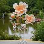 Giant Artificial Flower Decor, Oversized Gradient Organza Flower with Bendable Stem, DIY Shape Fake Flower, alternate view 6