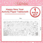 Giant Coloring Poster for Classroom Wall - Versatile 31.5 x 72 Inches Happy New Year Activity Poster/Table, alternate view 3