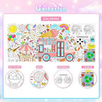Giant Coloring Poster for Classroom Wall - Versatile 31.5 x 72 Inches Summer Activity Poster/Table Cover, School, alternate