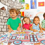 Giant Coloring Poster for Classroom Wall - Versatile 31.5 x 72 Inches Summer Activity Poster/Table Cover, School, alternate