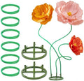 Giant Flower Stand Display Stand for Giant Flowers Decoration, 2 Sets in Green