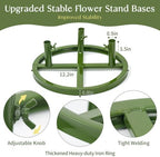 Giant Flower Stand Display Stand for Giant Flowers Decoration, 2 Sets in Green, alternate view 2