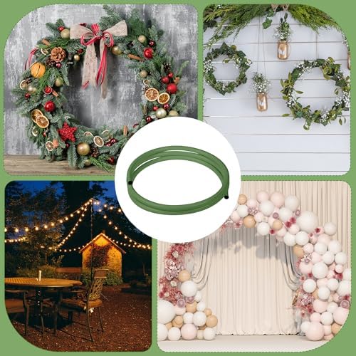 Giant Flower Stand Kit - 39.4FT Extra Long Green Flexible PVC Pipe, 2 Sturdy Flower Pole Display Stand Bases &, alternate