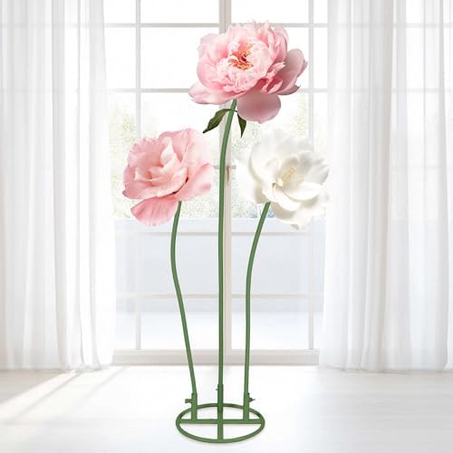 Giant Flower Stand Kit - 39.4FT Extra Long Green Flexible PVC Pipe, 2 Sturdy Flower Pole Display Stand Bases &, alternate
