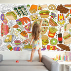 Giant Kids Coloring Poster | 31.5 x 72 Fun Food-Themed Activity for Classroom, Birthday & Events | Versatile as, alternate