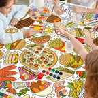 Giant Kids Coloring Poster | 31.5 x 72 Fun Food-Themed Activity for Classroom, Birthday & Events | Versatile as, alternate