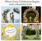 GIB 8FT Round Backdrop Stand Gold Wedding Balloon Arch Stand for Party, alternate view 6