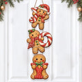 Gingerbread Christmas Decorations Joy Hanging Wooden Sign