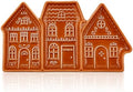 Gingerbread House Tray, 3 Section Ceramic Christmas Serving Platter in 11" x 5.5" in Ceramic