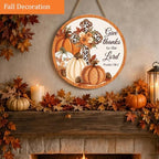 Give Thanks to the Lord Fall Decorations Sign for Home, Fall Christian Sign, alternate view 6