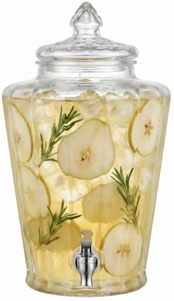 Glass Beverage Drink Dispenser Royal Ridge - 2.3 Gal Clear