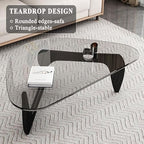 Glass Coffee Table, Mid Century Modern Coffee Table, Coffee Table for Living Room Center Table Suitable for, alternate view 4