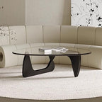 Glass Coffee Table, Mid Century Modern Coffee Table, Coffee Table for Living Room Center Table Suitable for, alternate view 6