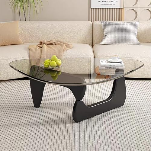 Glass Coffee Table, Mid Century Modern Coffee Table, Coffee Table for Living Room Center Table Suitable for, alternate view 7