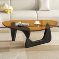 Glass Coffee Table, Mid Century Modern Coffee Table, Coffee Table for Living Room Center Table Suitable for