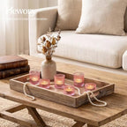 Glass Tealight Candle Holder: 24 PCS Pink Votive Candle Holders Bulk in Pink, alternate view 6