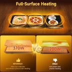 Glass Top Warming Tray, Electric Food Warmers for Parties Buffet, alternate view 5