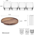 Glenwood Double Old Fashioned Barware Entertaining Set, 9 Piece, alternate view 3