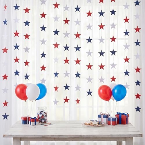 Glitter Star Garland Banner 2026 Graduation Decor 130 Feet Star Hanging Banner Twinkle Backdrop for Party, alternate view 5